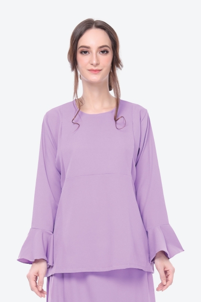 Saloma Plain Blouse in Lavender